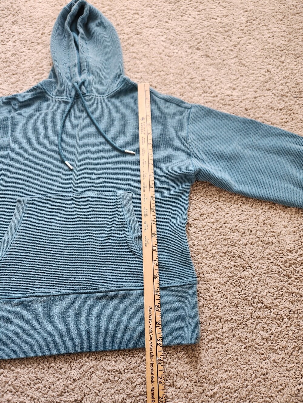 Athleta Balance Waffle Hoodie Sweatshirt Size Small - Picture 8 of 8
